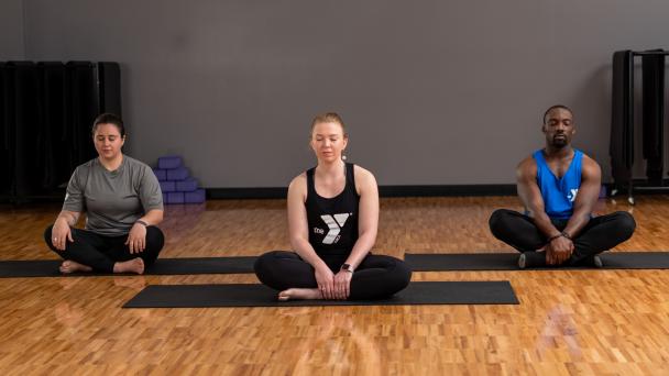 people doing yoga