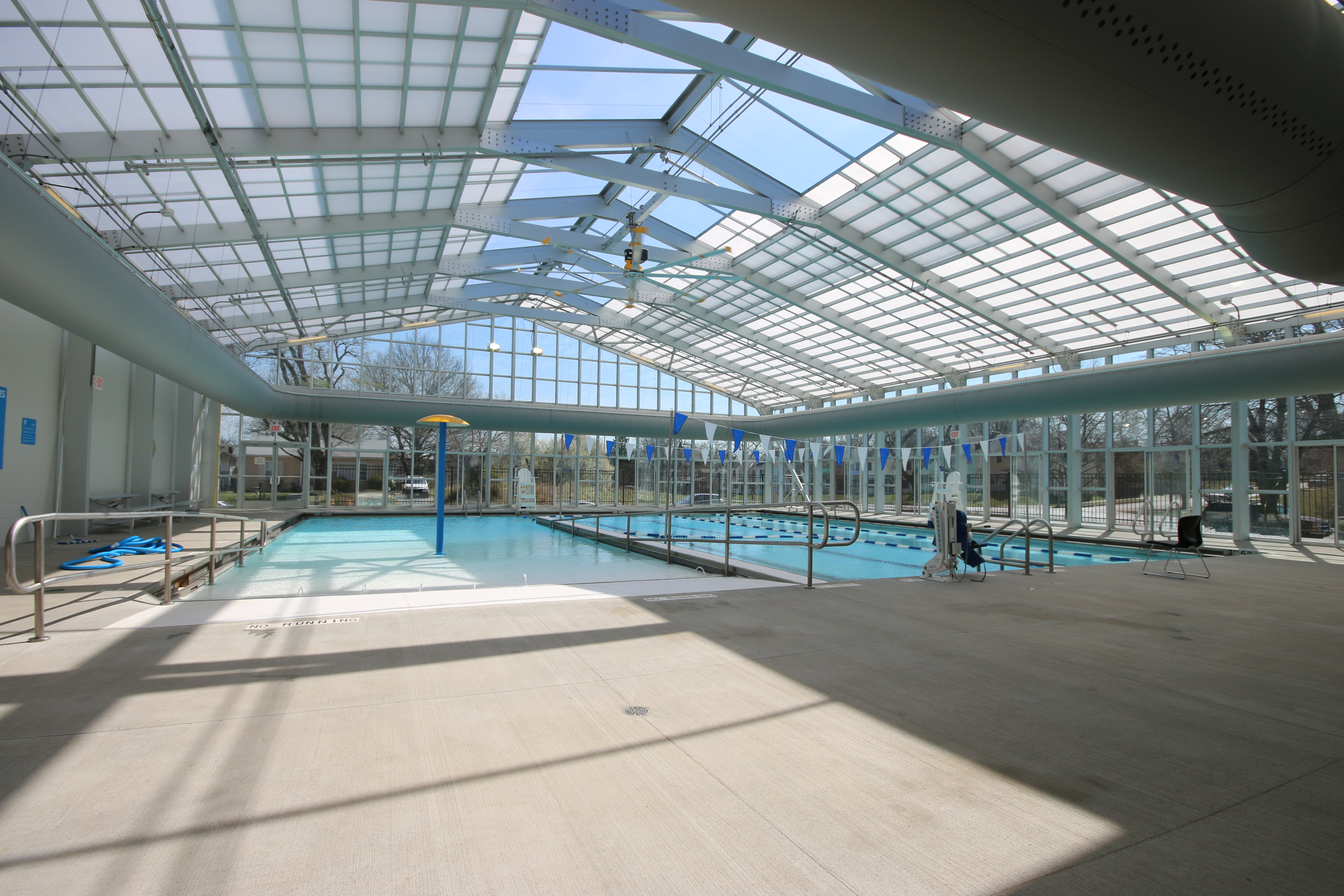 Photo of the pool at the Linwood YMCA.