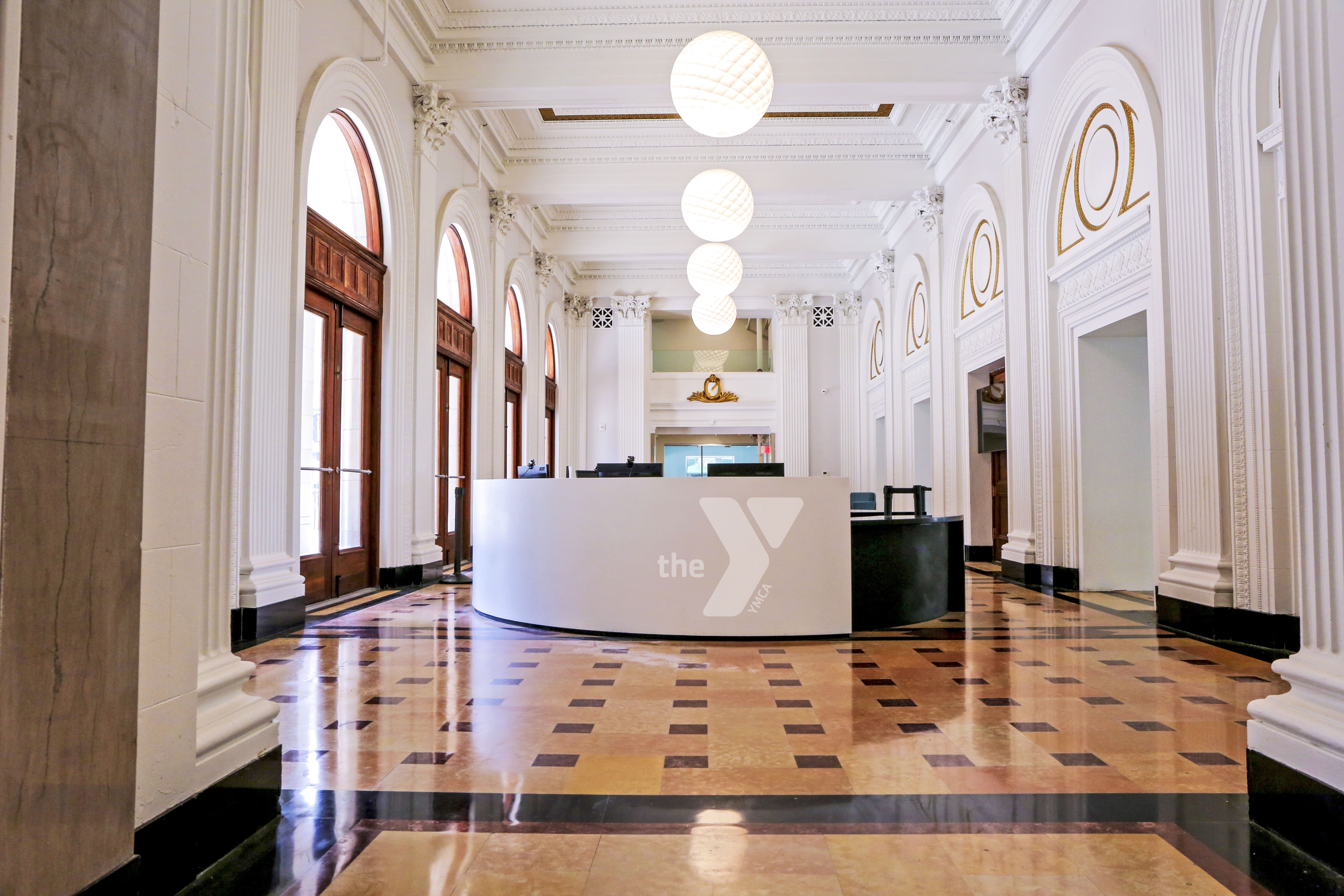 Image of the Welcome Center at the Kirk Family YMCA.