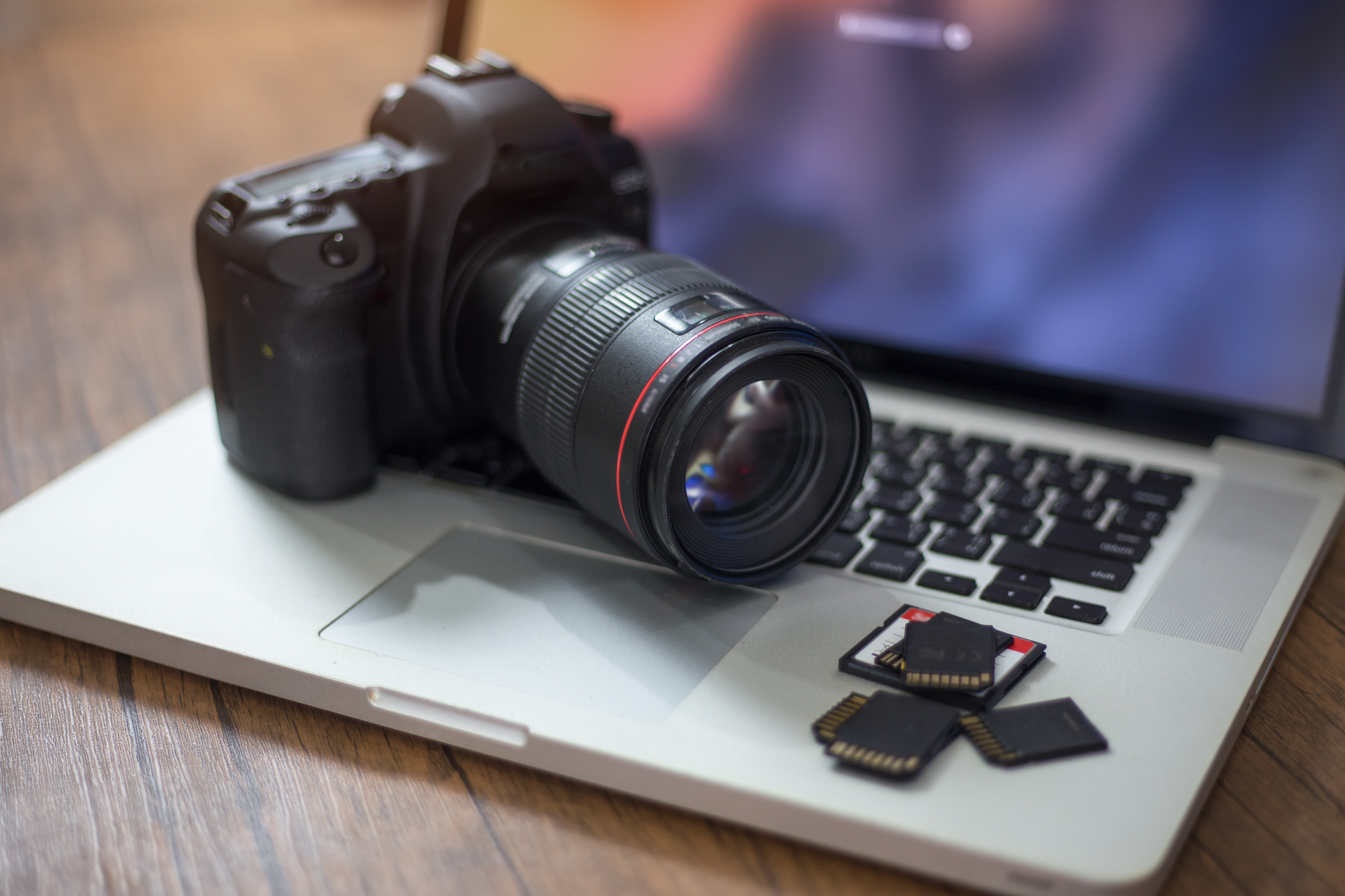 Photo of a digital photography workstation.
