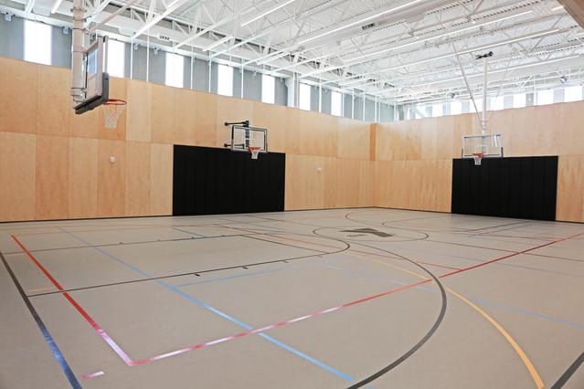 Photo of the Kirk Family YMCA basketball court