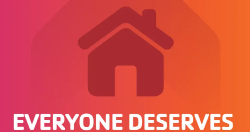 Y Graphic with text "Everyone Deserves a Healthy Home. National Healthy Homes Month."