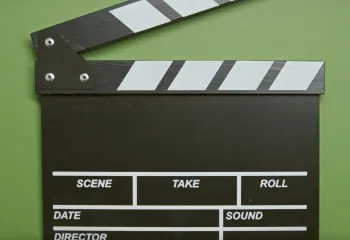 Image of a clapper board.