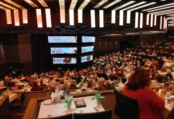 Photo inside of the New Theatre and Restaurant in Overland Park, Kansas.
