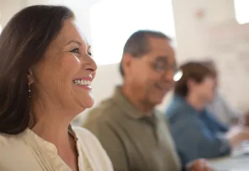 ESL Class Classroom Lady Woman Man