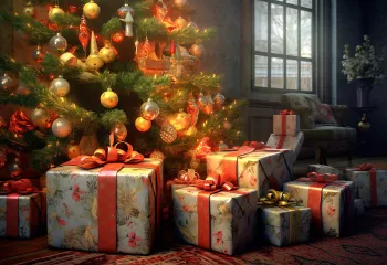 Giving Tree Christmas Holidays Presents