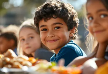 Kids Potluck Thanksgiving Fall Autumn