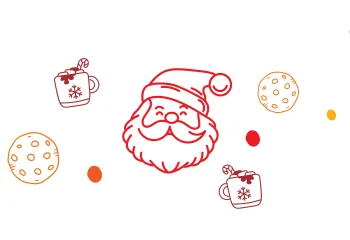Santa Cookie Christmas Holidays Hot Chocolate Breakfast Winter