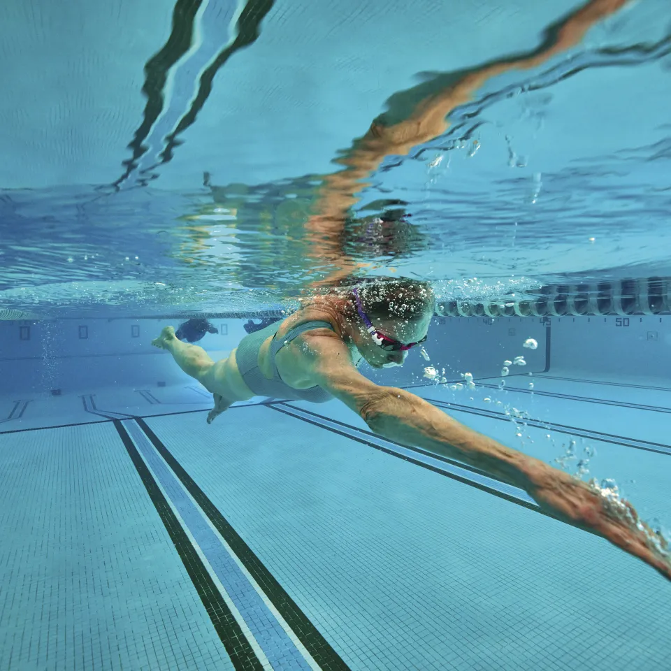 Swimming laps