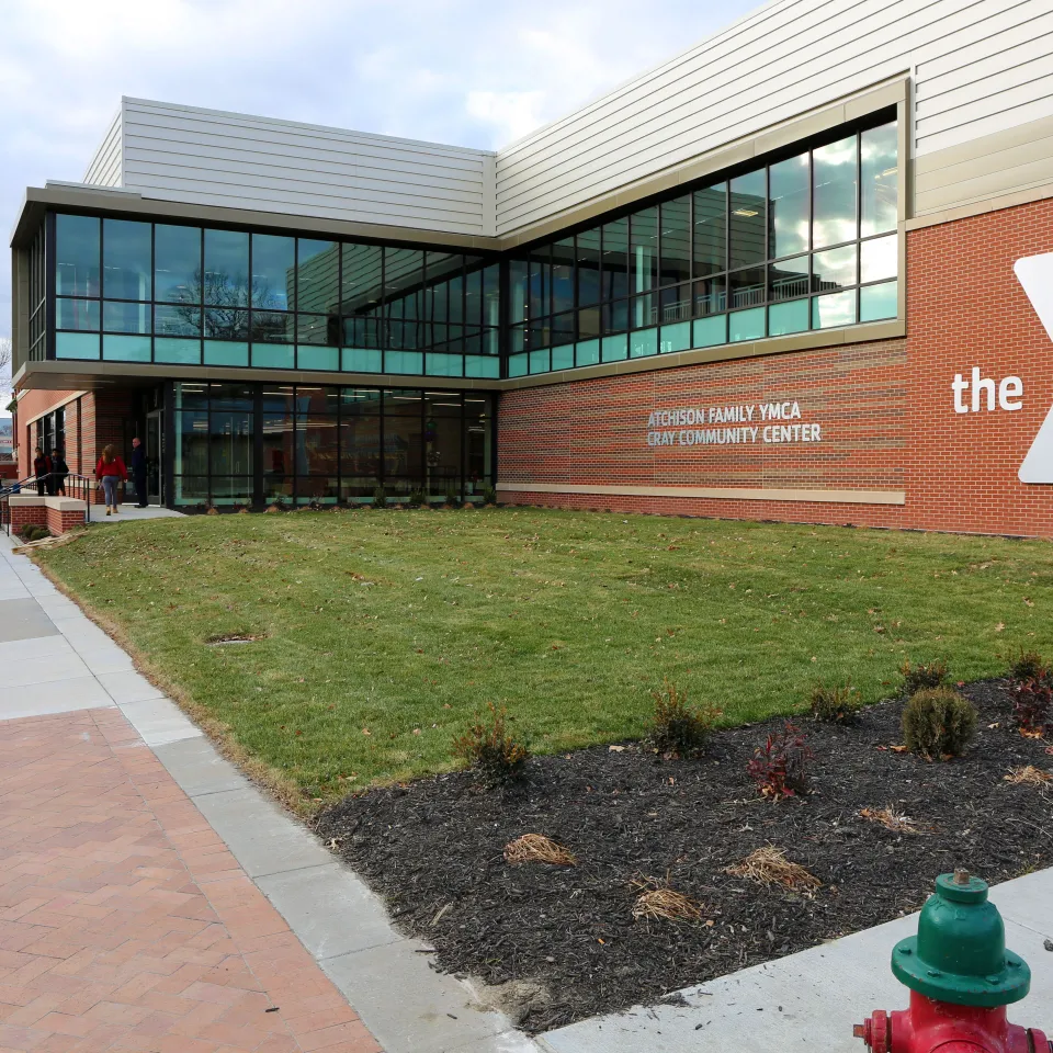 Exterior photo of Atchison Family YMCA/Cray Community Center.