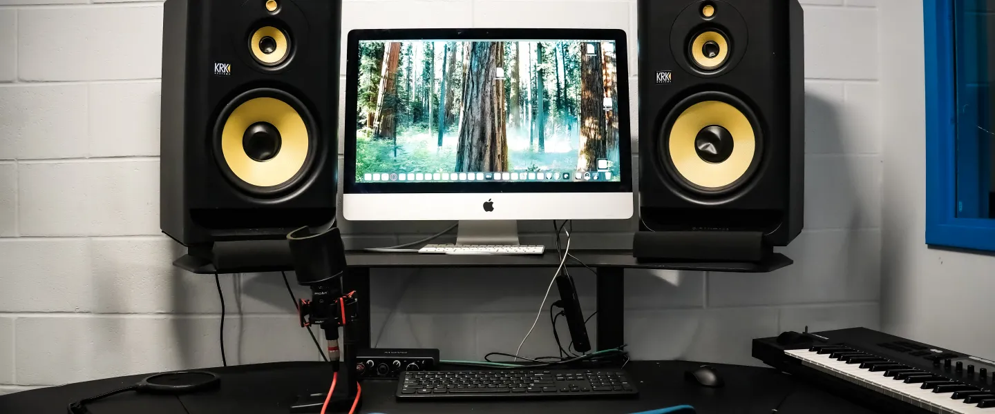 Photo of a computer inside the Best Buy Teen Tech Center