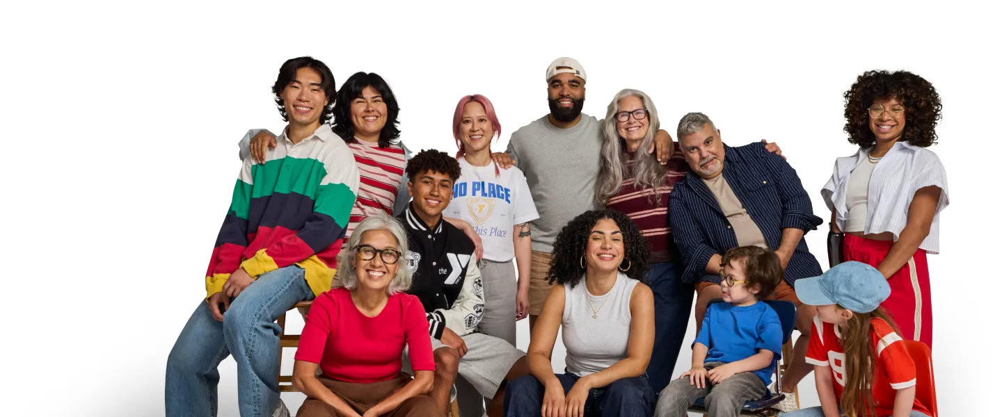 Photo of YMCA members of all ages and backgrounds