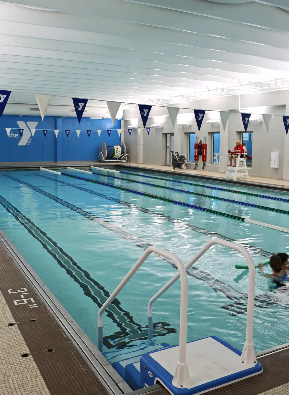 Indoor pool at the Atchison Family YMCA
