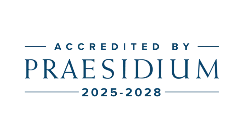 Logo - Accredited by Praesidium 2025-2028