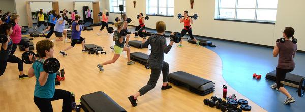 Platte County South YMCA exercise room